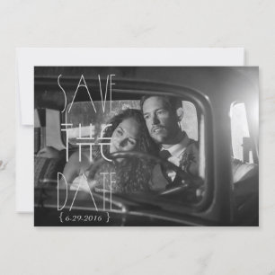 Art Deco Save-the-Date   Foto-Einladung Save The Date