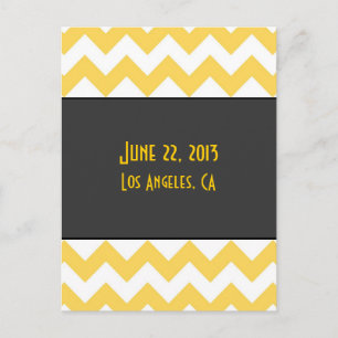 Art Deco Save the Date Postcard - alternativer Bac Ankündigungspostkarte