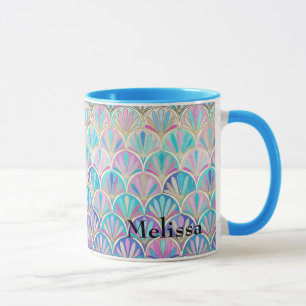 Art Deco Scallops Geburtstagsgeschenk für Ihre Pin Tasse