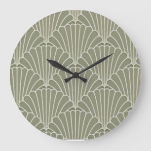 Art Deco Schalen Wanduhr