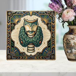 Art Deco Schilddrüsenbiologie medizinisch vintage  Fliese