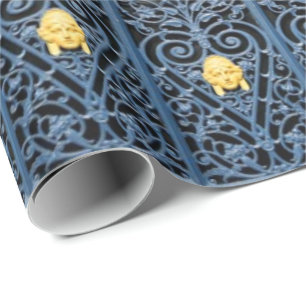 Art Deco Schmiedeeisenpapier Geschenkpapier