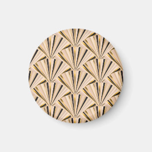 Art Deco-Schuppen: Geometrischer goldener Glamour Magnet