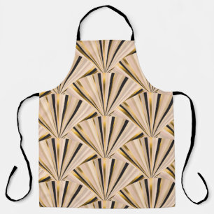 Art Deco-Schuppen: Geometrischer goldener Glamour Schürze