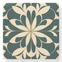 Art Deco Schwarz Floral