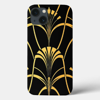 Art Deco Schwarz Gold Muster iPhone-Hülle Case-Mate iPhone Hülle
