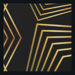 Art Deco Schwarz und Abstraktes geometrisches Must Künstlicher Leinwanddruck<br><div class="desc">Art Deco Muster</div>