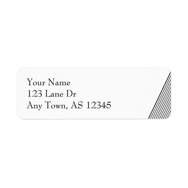 Art Deco Schwarz und Weiß Streifen (Vorne)