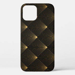 Art Deco: Schwarze Gold Elegance. Case-Mate iPhone Hülle