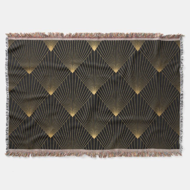Art Deco: Schwarze Gold Elegance. Decke (Vorderseite)
