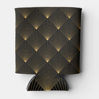 Art Deco: Schwarze Goldeleganz. Dosenkühler
