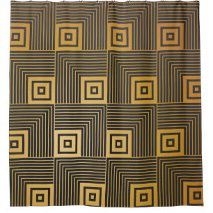 Art Deco seamless vintage wallpaper pattern Duschvorhang