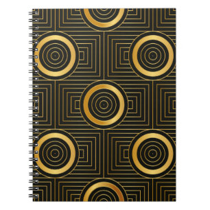 Art Deco seamless vintage wallpaper pattern Notizblock