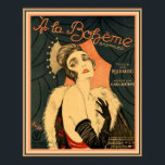 Art Deco Sheet Music A La Boheme 16 x 20 Poster<br><div class="desc">Vintage Art Deco Sheet Music "A La Boheme" von Jacco. Poster 16 x 20</div>