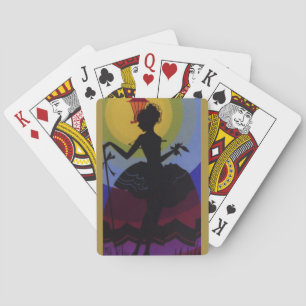 Art Deco Silhouette Spielkarten