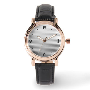 Art Deco Silver Satin Armbanduhr