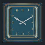 Art Deco simple Quadratische Wanduhr<br><div class="desc">Großartiges Uhrendesign. Du wirst es wie andere Liebe bekommen. Sie können dieses Design auch für andere Produkte verwenden,  die Sie mögen,  oder Ihren Text anpassen und hinzufügen. Folgen Sie mir für mehr. Vielen Dank. Ich wünsche Ihnen einen schönen Tag.</div>
