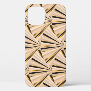 Art-Déco-Skala: Geometrischer Goldener Glamour Case-Mate iPhone Hülle