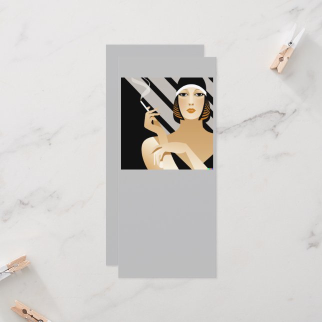 Art Deco Smoker (Vorderseite/Rückseite Beispiel)