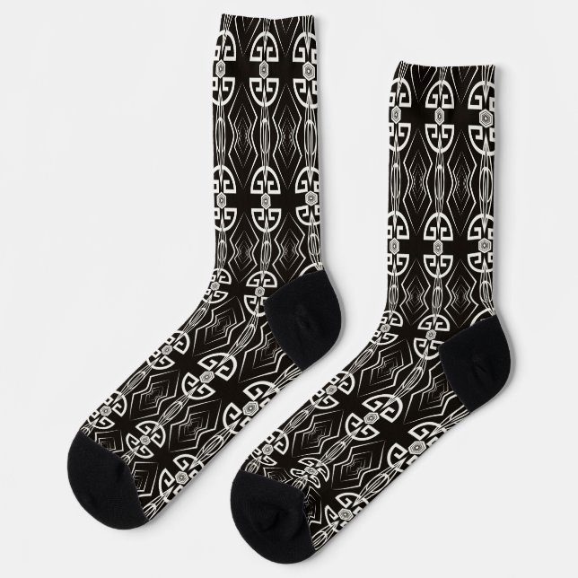 Art Deco Socken (Linkes Detail)