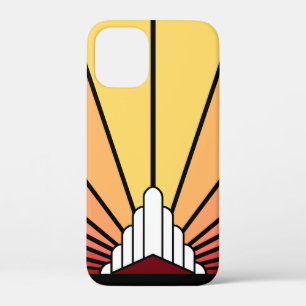 Art Deco Sonne bei Morgendämmerung Case-Mate iPhone Hülle