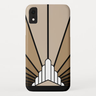 Art Deco Sonne in beigem iPhone / iPad Case