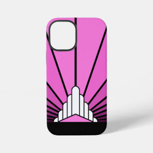 Art Deco Sonne in Rosa iPhone 12 Mini Hülle