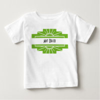 Art Deco Sonnenstrahl-Muster in Weiß und Limette B