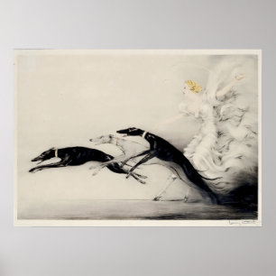 Art Deco SPEED II des französischen Malers Louis I Poster