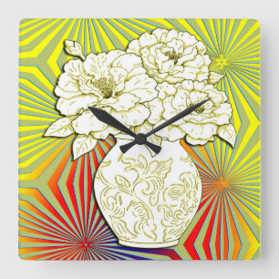 Art Deco Square Uhr der 1920er Jahre