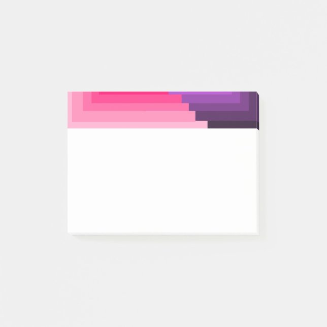 Art Deco Squares Post-it Klebezettel (Vorderseite)