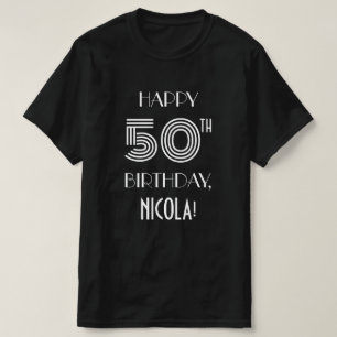 Art Deco Stil 50. Geburtstagsparty Shirt