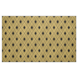 Art-Deco-Stil in Schwarz und Gold Stoff