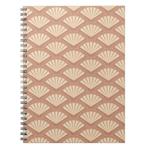 Art Deco-Stil-Muster in Rosafarbe Notizblock