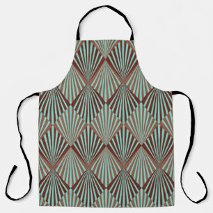 Art Deco Stil nahtlose Muster Textur Schürze