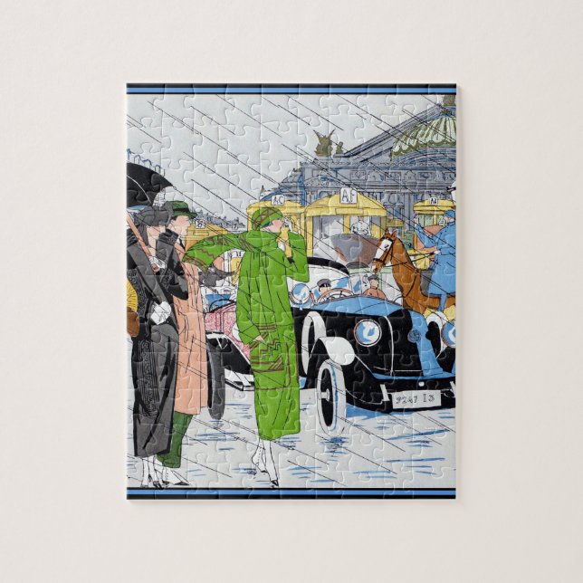 Art Deco Street Scene Puzzle (Vertikal)