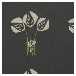 Art Deco Style Bouquet Muster Stoff