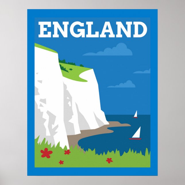 Art Deco Style England Poster (Vorne)