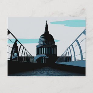 Art Deco Style London Postcard Postkarte
