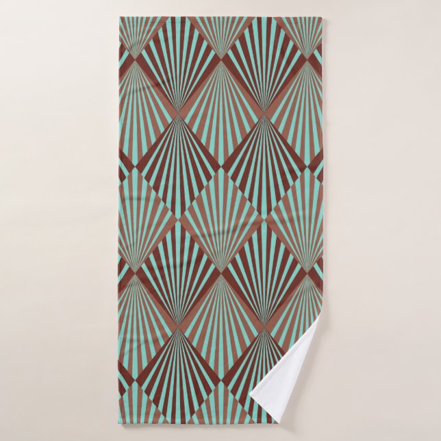 Art Deco style seamless pattern texture Badehandtuch (Badehandtuch)