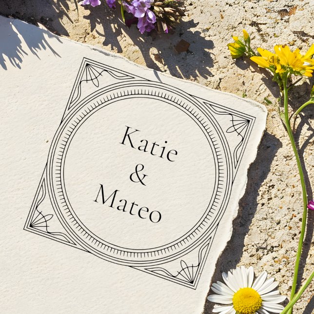 Art Deco Style Self-Inking Address Stamp Permastempel (Von Creator hochgeladen)