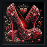 Art Deco Style Stiletto High Heels Acryl Wandkunst<br><div class="desc">Art Deco Stil Rot Stiletto High Heels mit Diamond Shaped Hearts Geben Sie Ihren Wänden ein zeitgenössisches und modernes Aussehen mit diesen hochauflösenden Acryldrucken. Dein Bild wird auf hochwertigem Archivfotopapier gedruckt und auf robustem Acryl befestigt, um ein einzigartiges und mehr-dimensionales Statement zu setzen! Bereit zum Aufhängen und einfach zu reinigen,...</div>