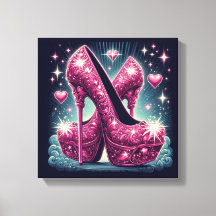 Art Deco Style Stiletto High Heels