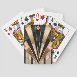Art Deco Sunburst Geometric Luxury Design Spielkarten