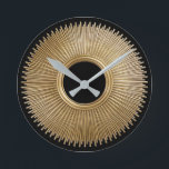 Art Deco Sunburst Round Clock Runde Wanduhr<br><div class="desc">Machen Sie es dem Deko möglich, Ihren Ort zu würzen..</div>