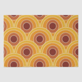 Art Deco Sunrise Retro Muster Seidenpapier