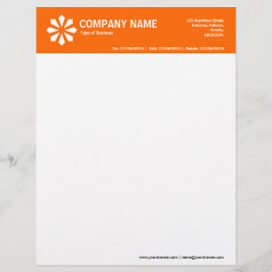 Art Deco Symbol 2in Color Header - Orange Briefbogen