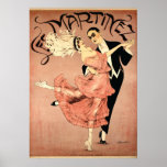 Art Deco ~ Tango Dancers 1920 Poster<br><div class="desc">Dieses Bild zeigt ein exotisches Paar "Les Martinez" darstellend an der Flora Revue,  etwa 1920 tanzen The Tango. Dieses Art Deco,  Jazz Age Poster wurde von Illustrator und Künstler Charles Verschuuren (1891-1955) geschaffen. Ein wunderschönes Stück Erinnerung für den Liebhaber Vintager Kunst!</div>