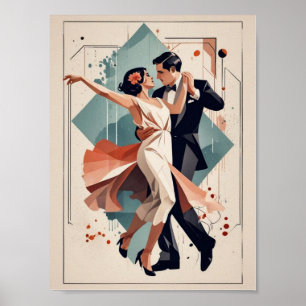 Art-Deco-Tanz Poster