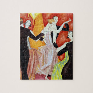 Art Deco Tanzende Paare Ballsaal 1920er Jahre Puzzle